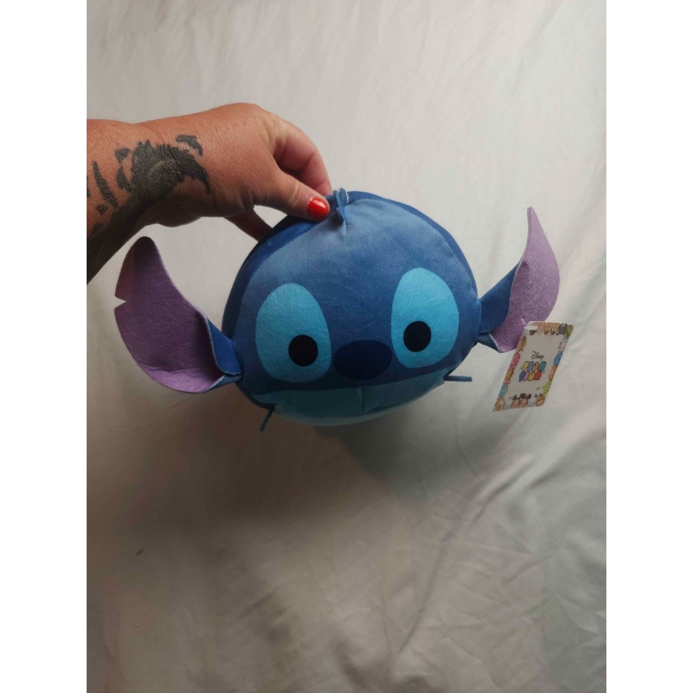 Disney Tsum Tsum Stitch Plush Stuffed Animal Toy Blue Large Just Play Extra Soft